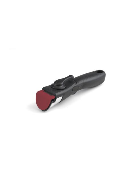Poignée amovible pour poêles et casseroles en acier inoxydable noir/rouge - 18.5x5x5 cm