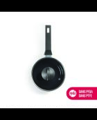Set de 3 casseroles Carbone Pro ultra résistant et anti-adhésif en aluminium noires - 16 / 18 /20 cm