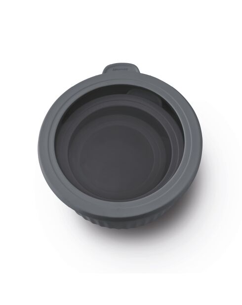 Set de 4 bols à usages multiples avec couvercles hermétiques gris anthracite