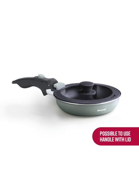 Batterie de cuisine 10 pièces en aluminium recyclé verte