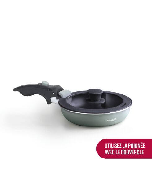 Batterie de cuisine 10 pièces en aluminium recyclé verte