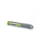 Éplucheur multi-usages avec 3 lames en acier inoxydable gris/vert - 8x15 cm