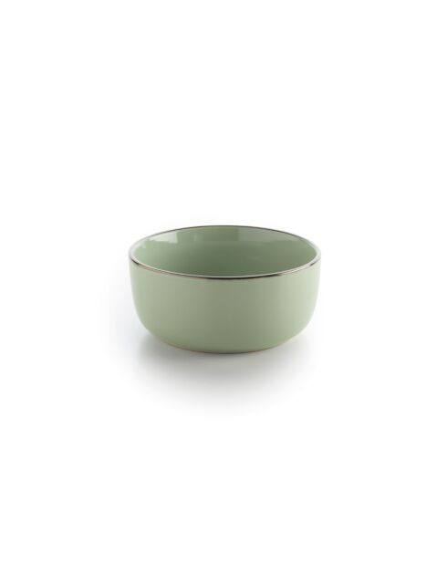Set de 4 bols en céramique vert clair - 15.2x7 cm