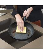 Batterie de cuisine Granite Pro 6 pièces en aluminium granite. 2 poêles et 2 casseroles avec couvercle marbre noir