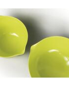 Set de 2 bols à mélanger citron vert/blanc - 18 / 24 cm
