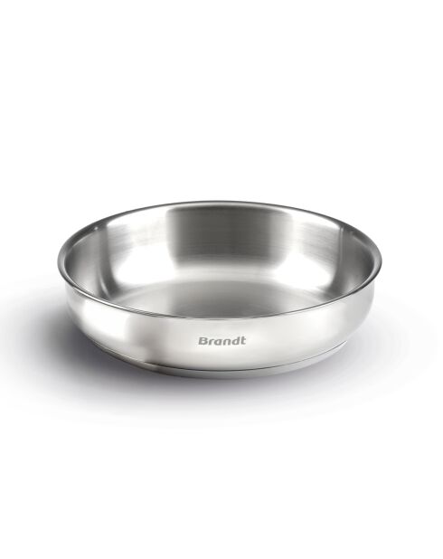 Poêle Amo acier inoxydable argenté -D. 28cm