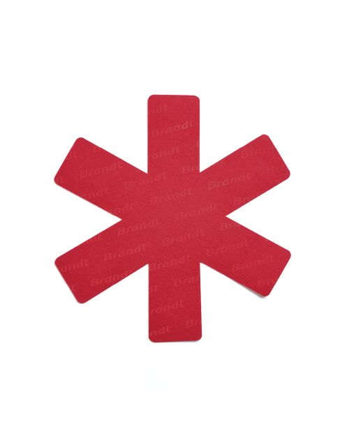 Set de 3 protège-poêles rouges - 35 cm