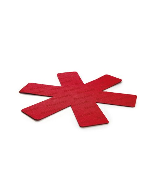Set de 3 protège-poêles rouges - 35 cm