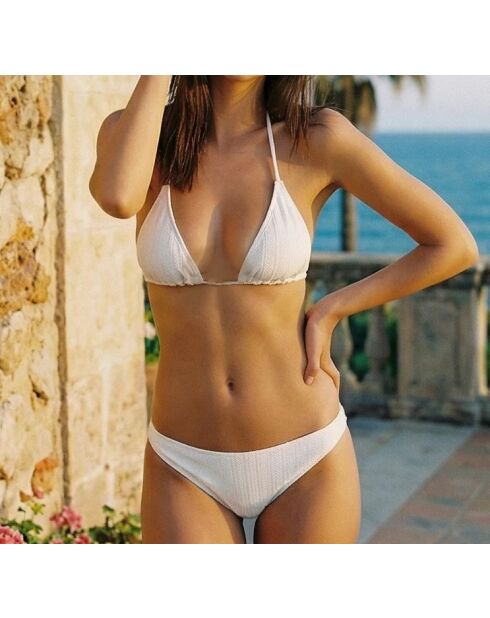 Bas de maillot Andreas blanc jacquard