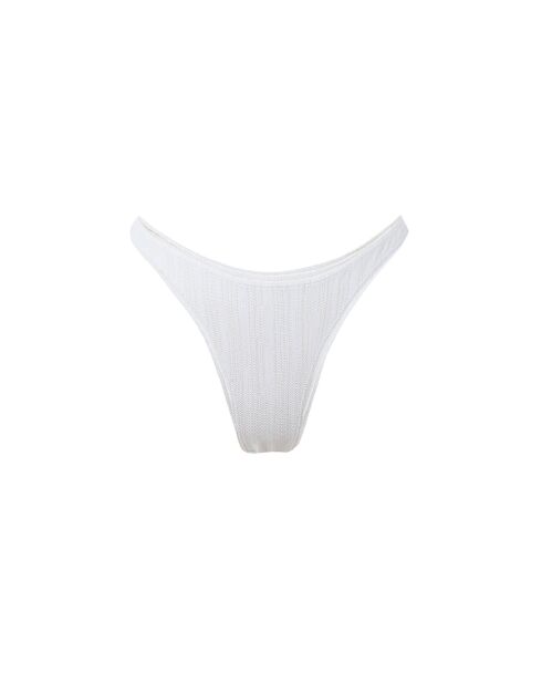 Bas de maillot Tanga ivoire Jacquard