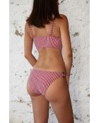 Bas de maillot Serena rouge rayé