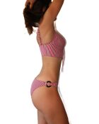 Bas de maillot Serena rouge rayé
