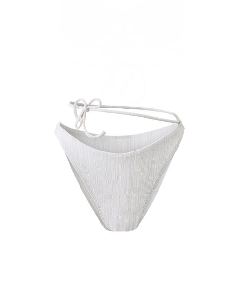 Bas de maillot Tiana blanc jacquard