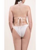 Bas de maillot Tiana blanc jacquard
