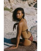 Bas de maillot Venice réversible marron/noir