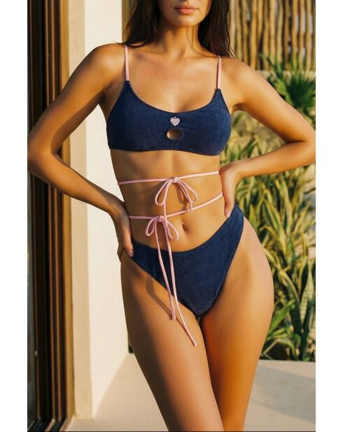 Bas de maillot Tiana éponge/blush