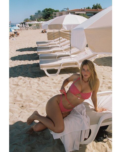 Bas de maillot Bari fuchsia lurex