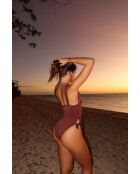 Maillot une-pièce Malibu marron