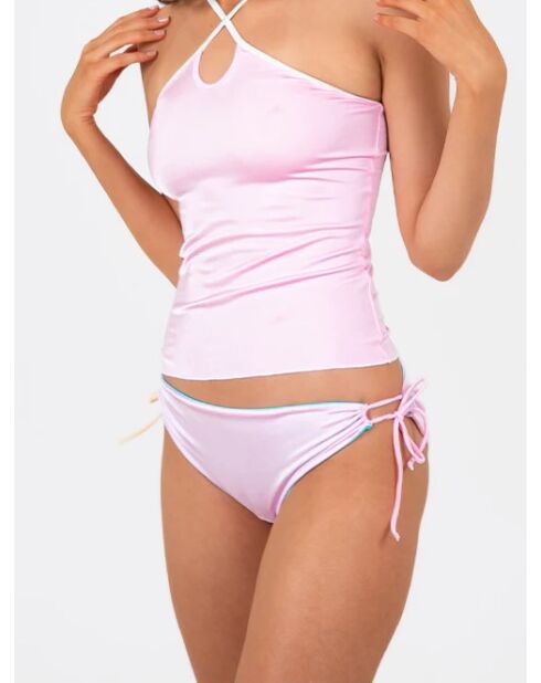 Bas de maillot Mila turquoise/rose