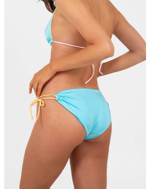 Bas de maillot Mila turquoise/rose