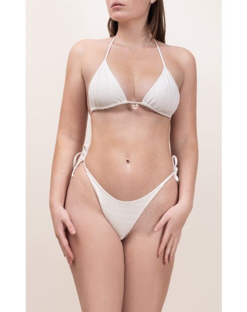 Bas de maillot Monterosso blanc jacquard