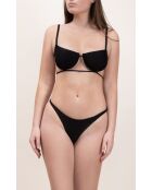 Haut de maillot Ponza noir jacquard