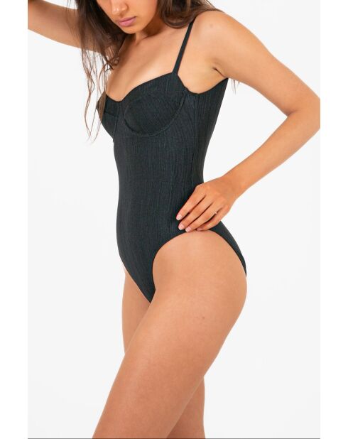 Maillot une-pièce San Remo noir jacquard