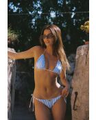 Haut de maillot Talita bleu rayé