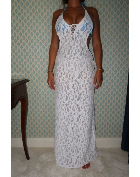 Robe Alison Alison blanche dentelle