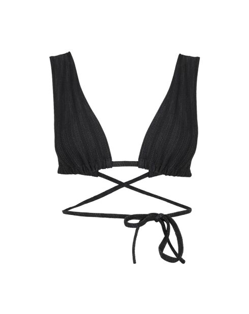 Haut de maillot Bianca noir jacquard