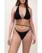 Haut de maillot Bianca noir jacquard