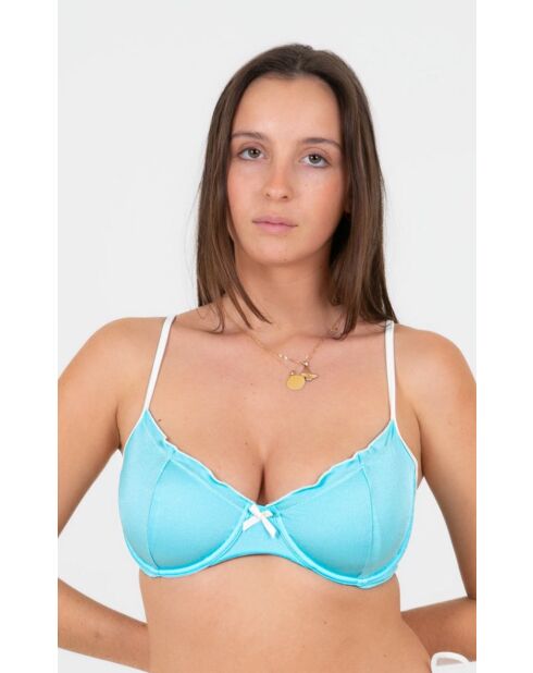 Haut de maillot Amalfi turquoise