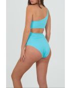 Maillot une-pièce Cefalu turquoise/blanc