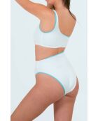 Maillot une-pièce Cefalu turquoise/blanc