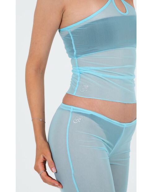 Top Mia mesh turquoise