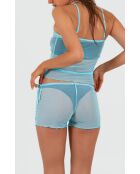 Top Mia mesh turquoise