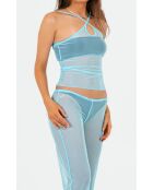 Top Mia mesh turquoise