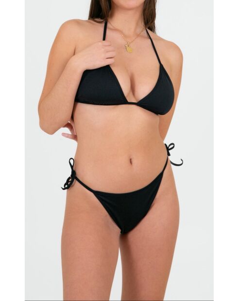 Haut de maillot Noto marron/noir