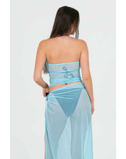 Jupe/Top Nora mesh turquoise
