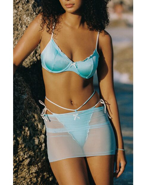 Jupe/Top Nora mesh turquoise