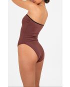 Maillot une-pièce Cala Rossa marron