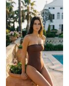 Maillot une-pièce Cala Rossa marron
