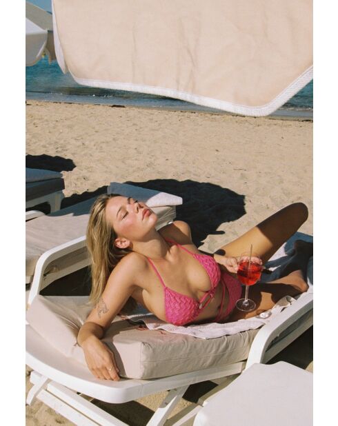 Haut de maillot Stromboli fuchsia lurex