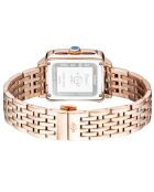 Montre Bari Tortoise femme Quartz en acier & diamants 0.09 ct rose doré