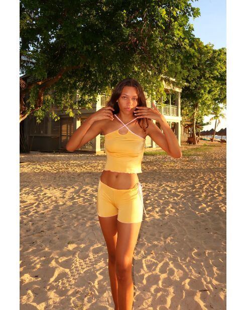 Top Mia jaune