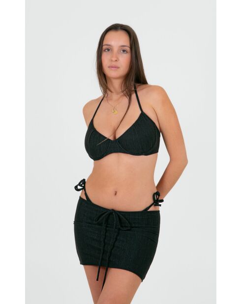 Haut de maillot Amalfi noir jacquard