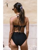 Haut de maillot Amalfi noir jacquard