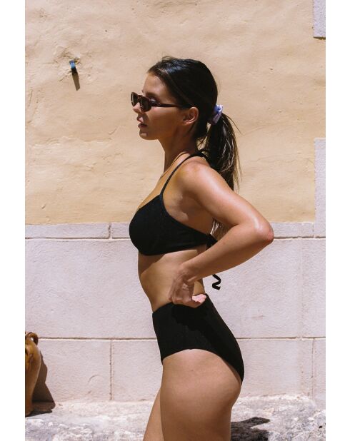 Haut de maillot Amalfi noir jacquard