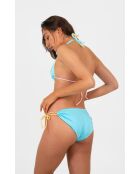 Haut Amy réversible  jaune/turquoise