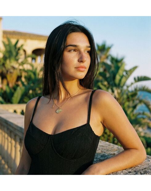 Maillot une-pièce San Remo noir jacquard